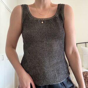 Sleeveless Ribbed Pima Cotton Tank